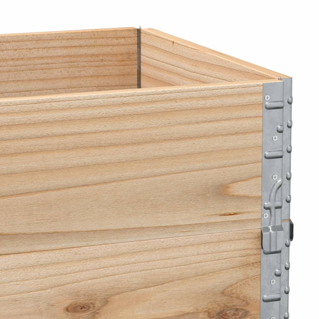 pallerammer 3 stk. 100x50 cm massivt fyrretræ