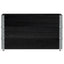 pallerammer 3 stk. 100x50 cm massivt fyrretræ sort