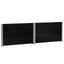pallerammer 3 stk. 100x100 cm massivt fyrretræ sort