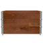 pallerammer 3 stk. 100x100 cm massivt fyrretræ brun