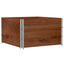 pallerammer 3 stk. 100x100 cm massivt fyrretræ brun