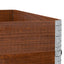 pallerammer 3 stk. 100x100 cm massivt fyrretræ brun