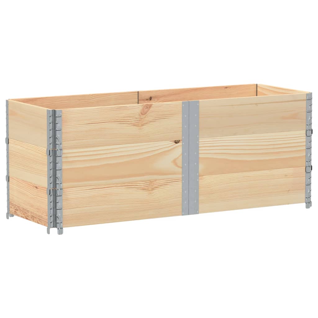pallerammer 3 stk. 150x50 cm massivt fyrretræ