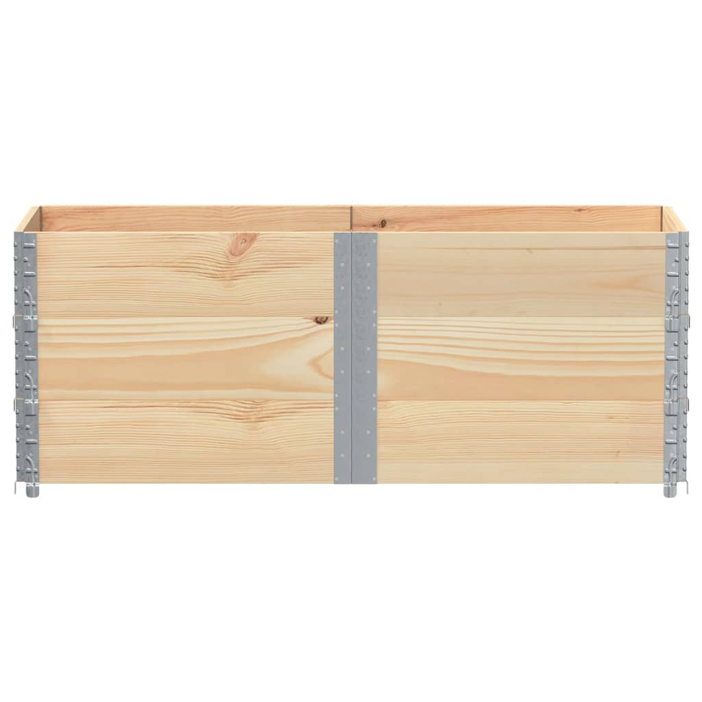 pallerammer 3 stk. 150x50 cm massivt fyrretræ