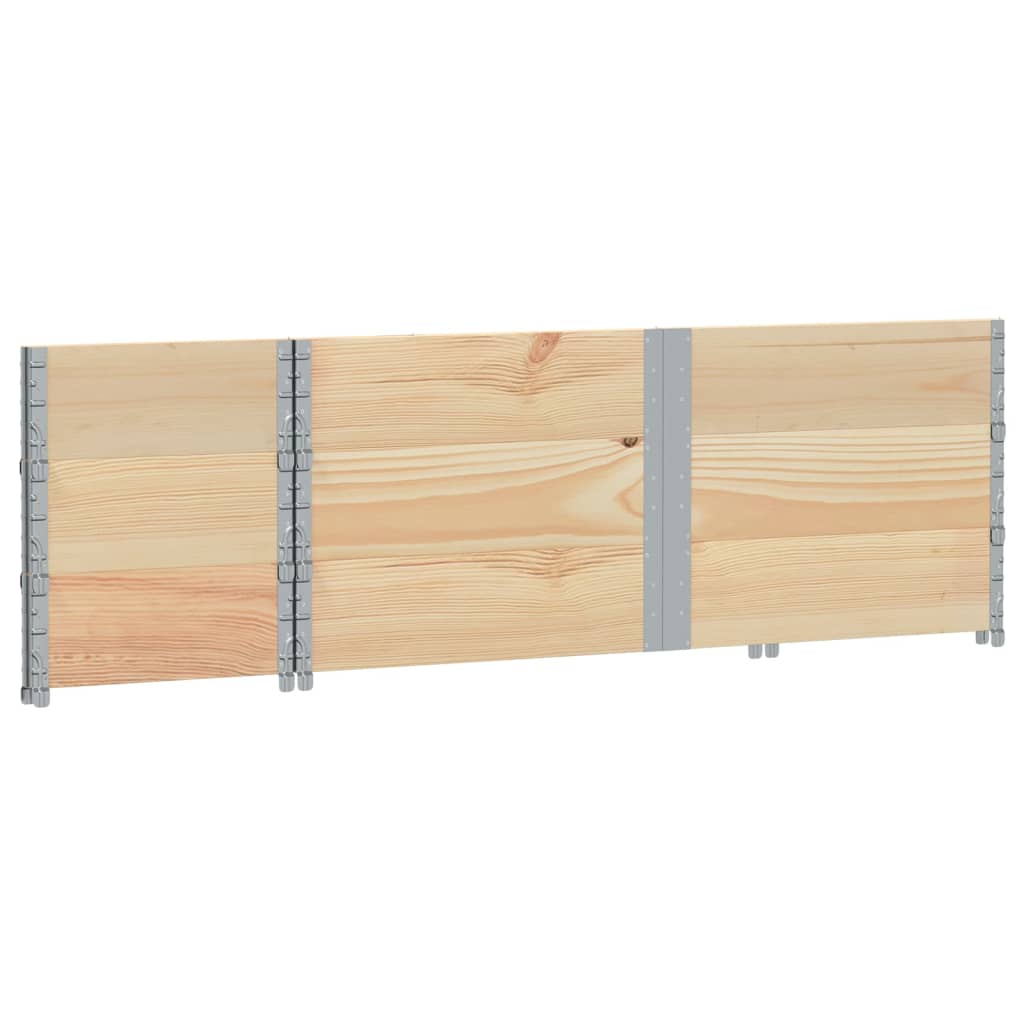 pallerammer 3 stk. 150x50 cm massivt fyrretræ