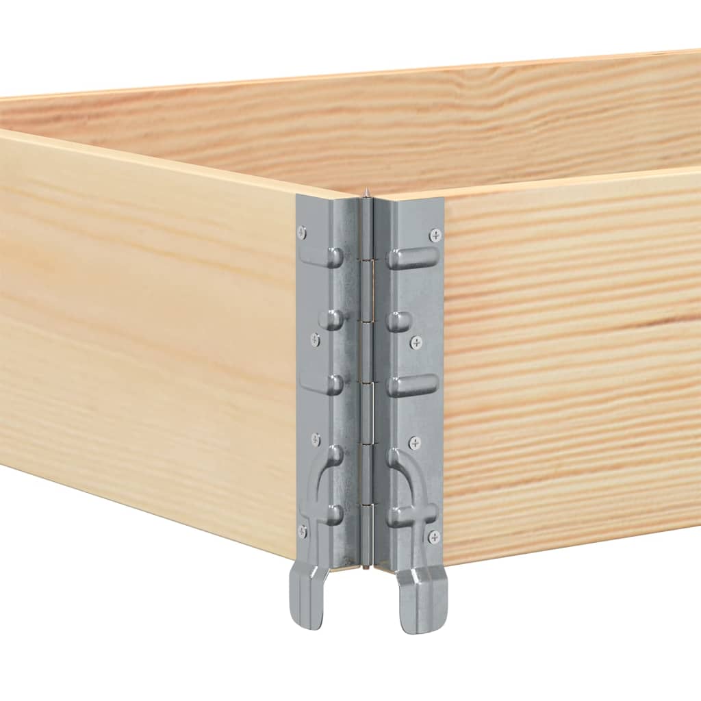 pallerammer 3 stk. 150x50 cm massivt fyrretræ