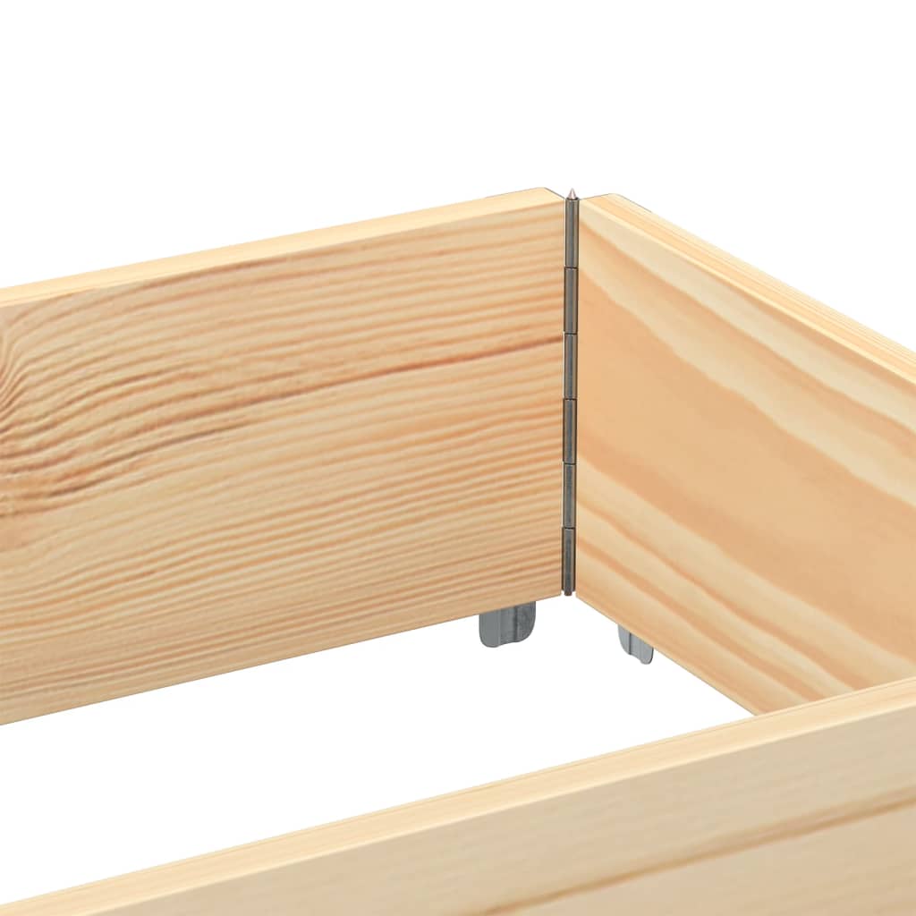 pallerammer 3 stk. 150x50 cm massivt fyrretræ