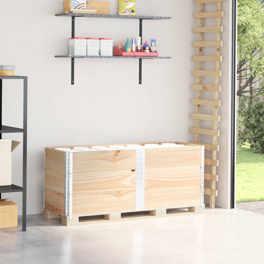 pallerammer 3 stk. 150x50 cm massivt fyrretræ