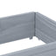 pallerammer 3 stk. 150x50 cm massivt fyrretræ grå