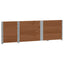 pallerammer 3 stk. 150x50 cm massivt fyrretræ brun