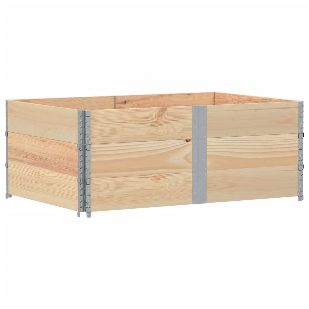 pallerammer 3 stk. 150x100 cm massivt fyrretræ