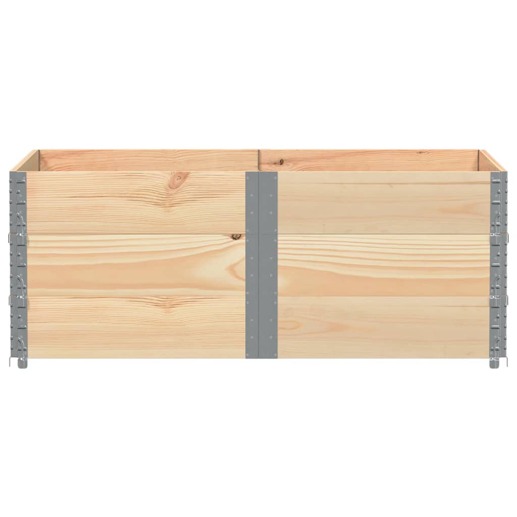 pallerammer 3 stk. 150x100 cm massivt fyrretræ