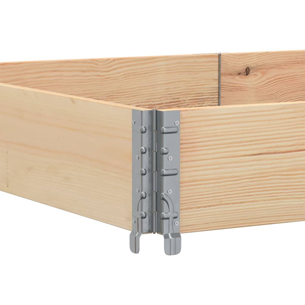 pallerammer 3 stk. 150x100 cm massivt fyrretræ