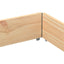 pallerammer 3 stk. 150x100 cm massivt fyrretræ