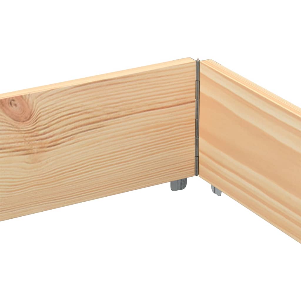 pallerammer 3 stk. 150x100 cm massivt fyrretræ