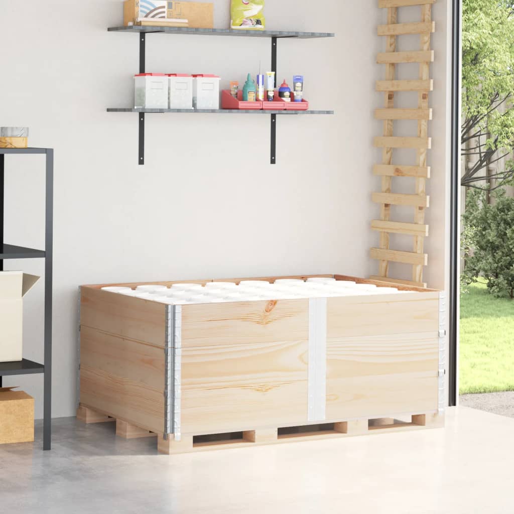 pallerammer 3 stk. 150x100 cm massivt fyrretræ