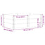 pallerammer 3 stk. 150x100 cm massivt fyrretræ sort