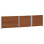 pallerammer 3 stk. 150x100 cm massivt fyrretræ brun