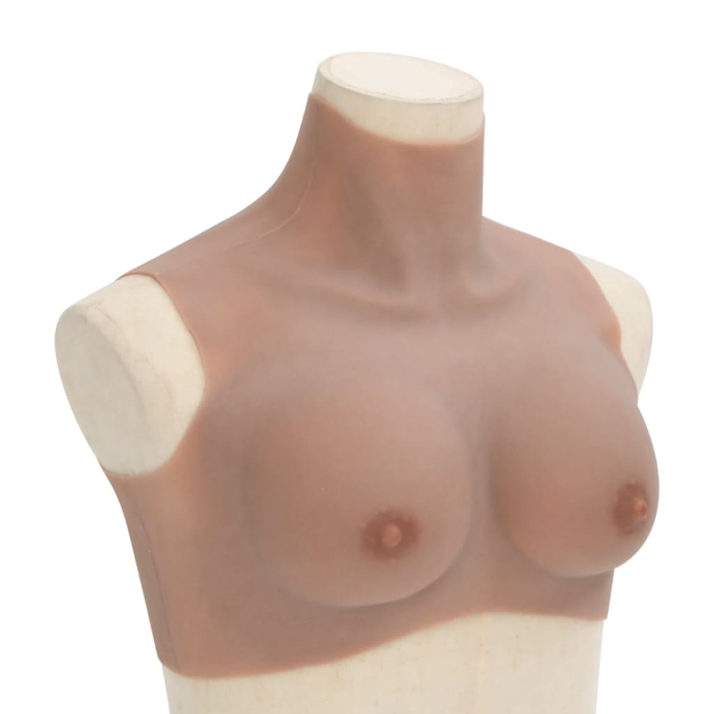 kunstige silikonebryster B-skål gyldenbrun