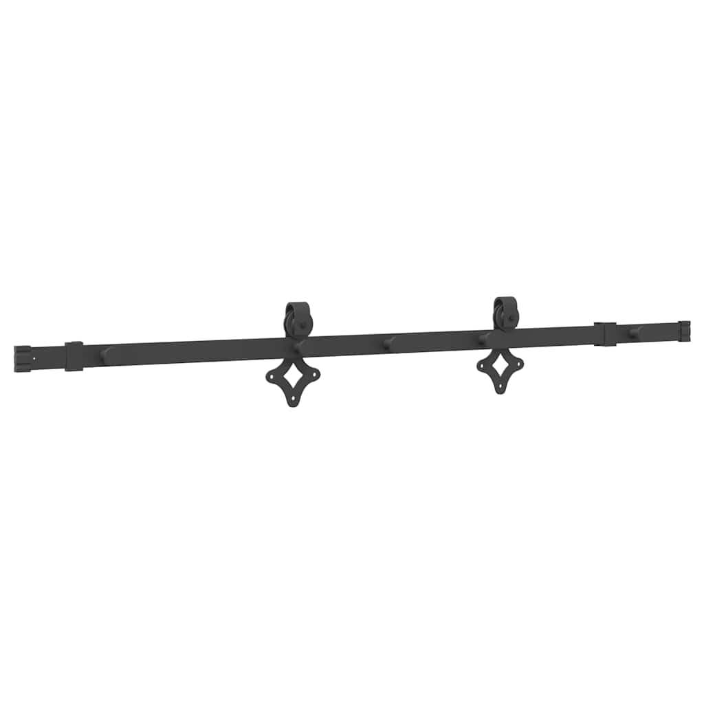 skinnesæt til skydedør 152,5 cm stål sort