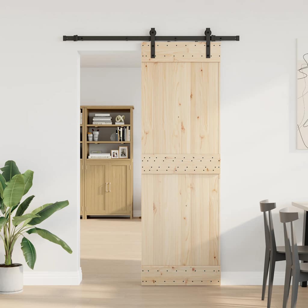 skinnesæt til skydedør 152,5 cm stål sort