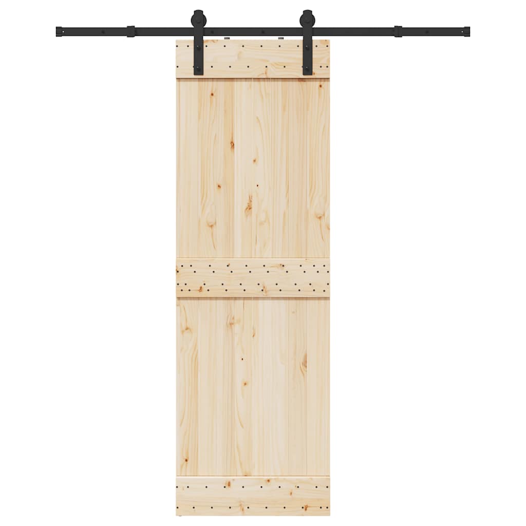 skinnesæt til skydedør 183 cm stål sort