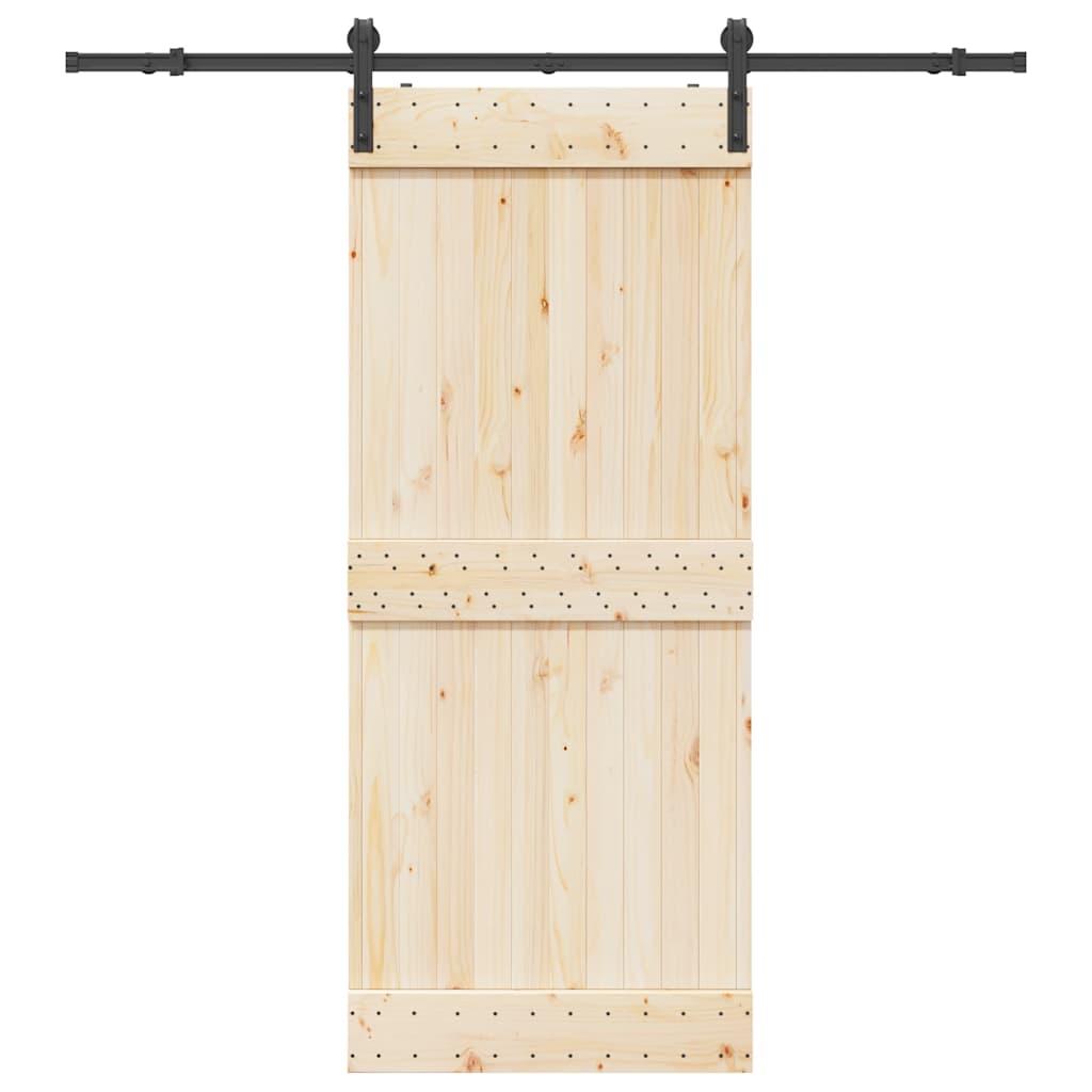 skinnesæt til skydedør 183 cm stål sort
