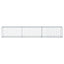 gabionkurv med cover 300x50x50 cm galvaniseret jern