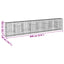 gabionkurv med cover 800x50x150 cm galvaniseret jern