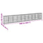 gabionkurv med cover 1000x50x150 cm galvaniseret jern