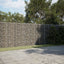 gabionkurv med cover 800x50x200 cm galvaniseret jern