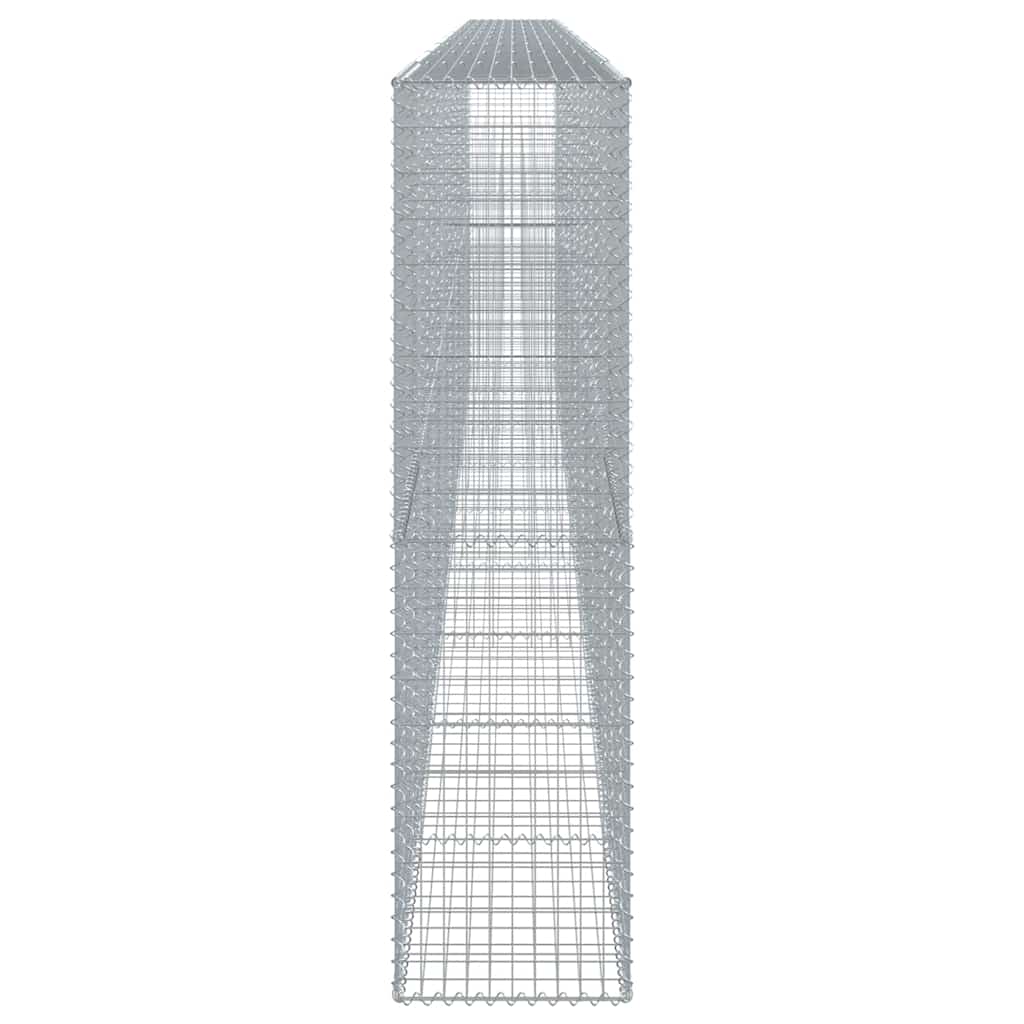 gabionkurv med cover 900x50x200 cm galvaniseret jern