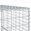 gabionkurv med cover 300x100x150 cm galvaniseret jern