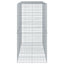 gabionkurv med cover 250x100x200cm galvaniseret jern
