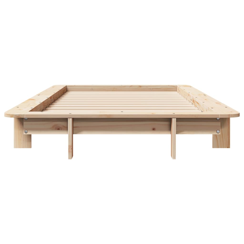sengeramme uden madras 100x200 cm massivt fyrretræ