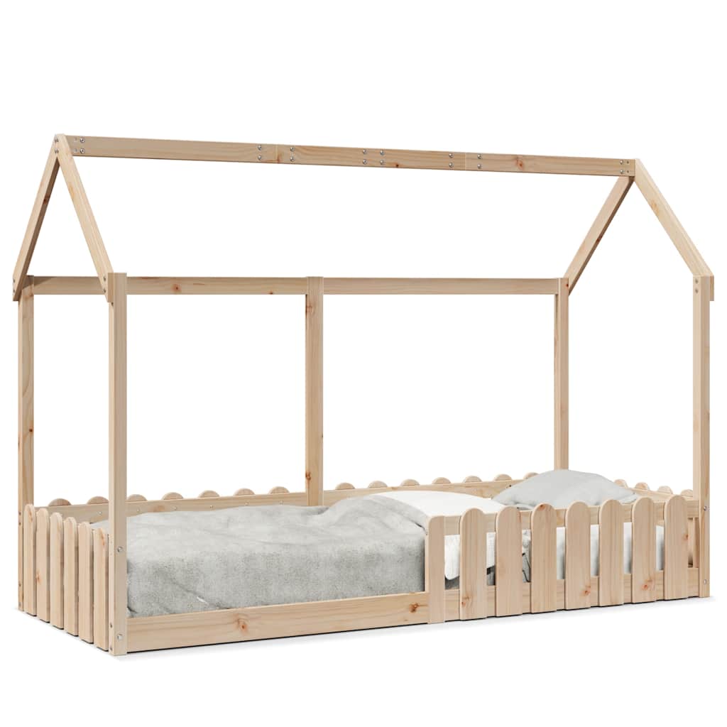 sengeramme til husseng 80x200 cm massivt fyrretræ