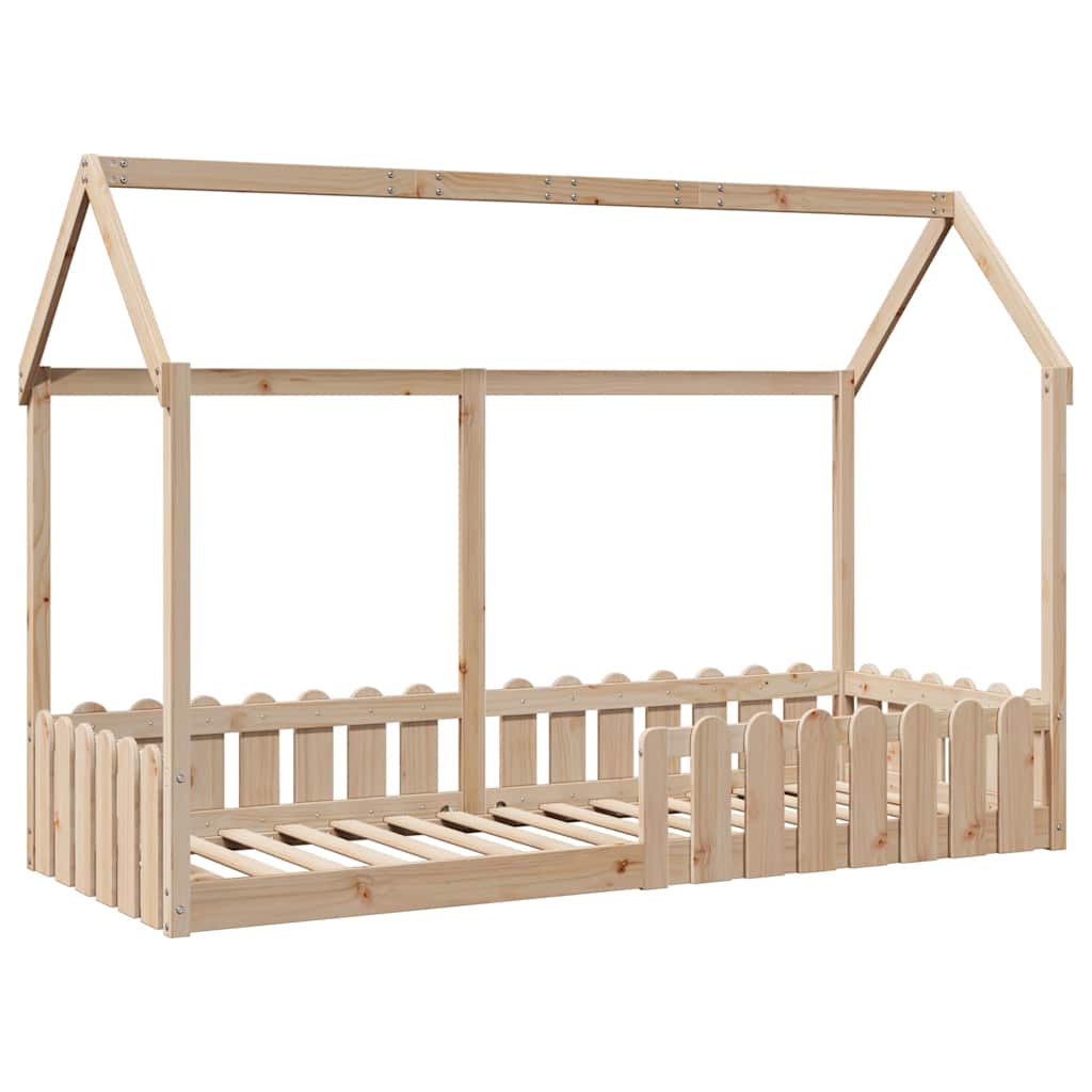 sengeramme til husseng 80x200 cm massivt fyrretræ