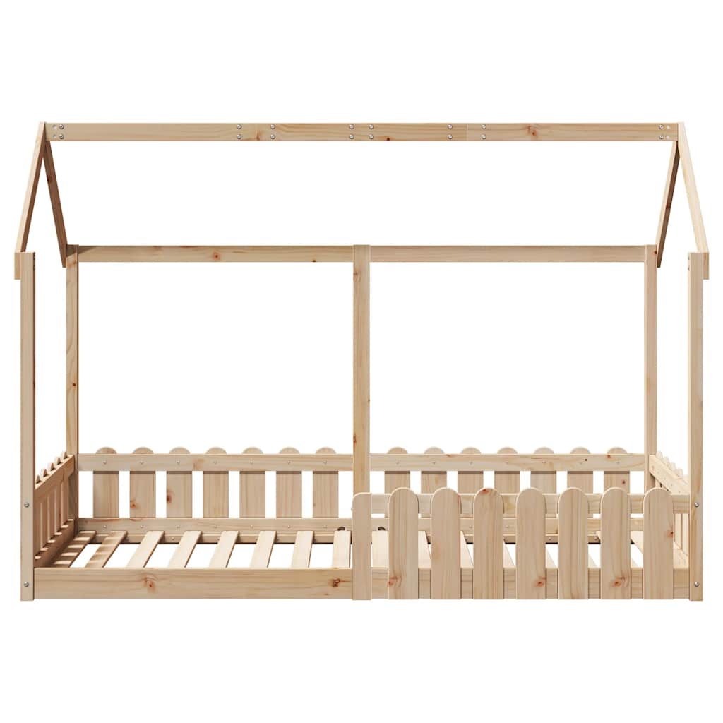 sengeramme til husseng 80x200 cm massivt fyrretræ