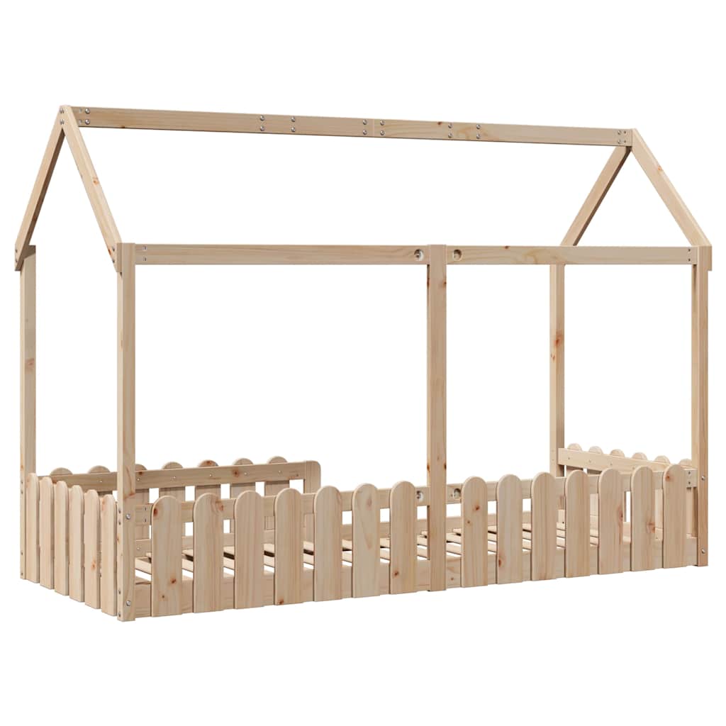 sengeramme til husseng 80x200 cm massivt fyrretræ