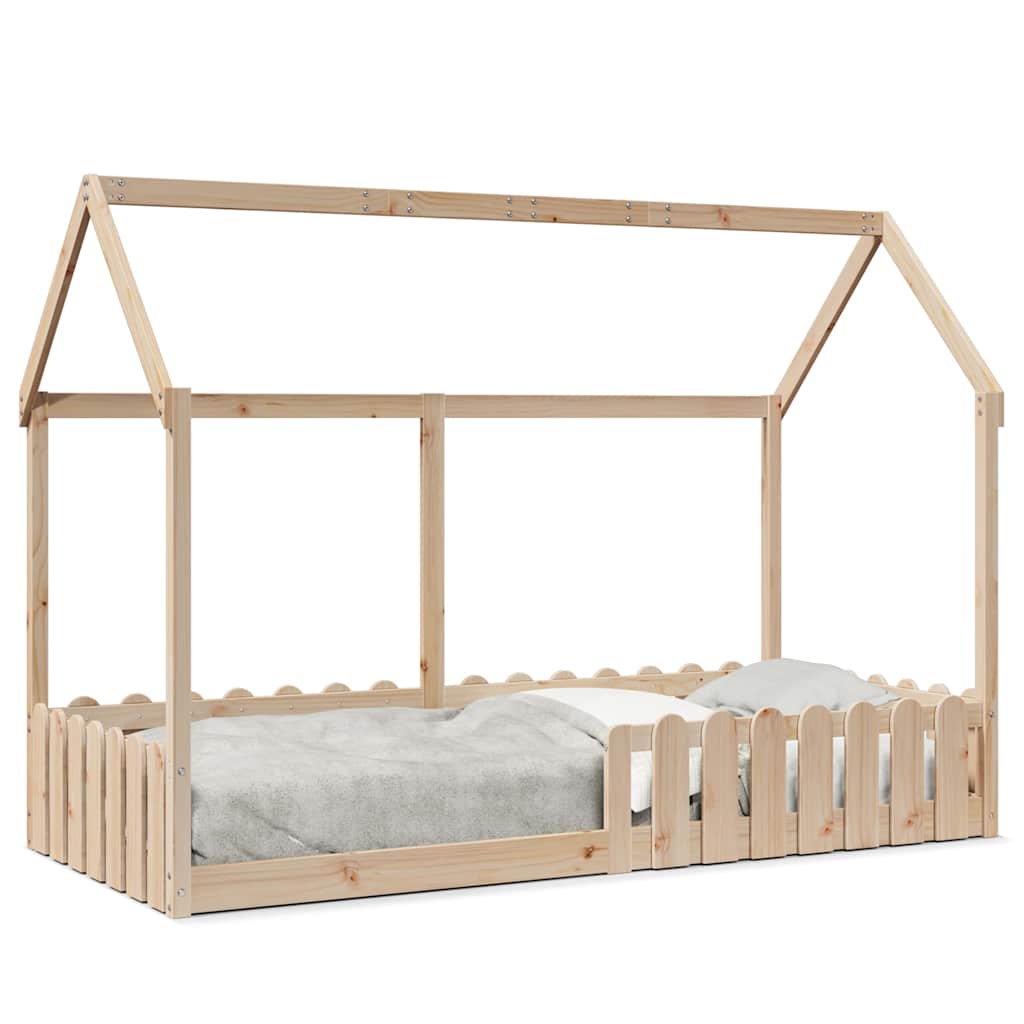 sengeramme til husseng 90x190 cm massivt fyrretræ