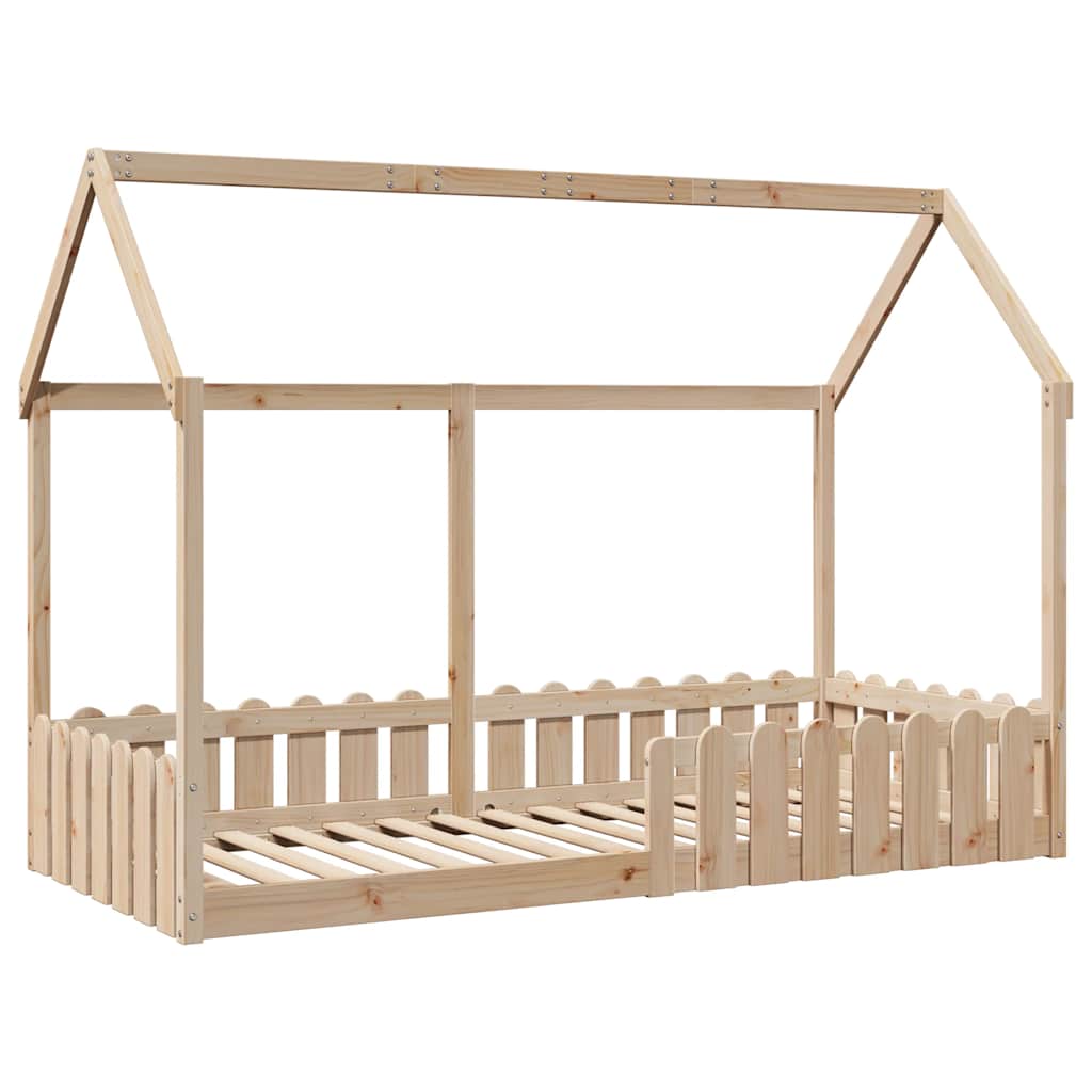 sengeramme til husseng 90x190 cm massivt fyrretræ