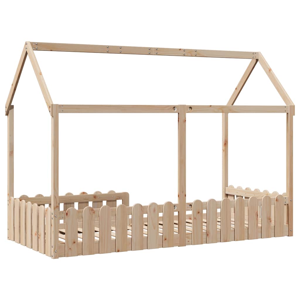 sengeramme til husseng 90x190 cm massivt fyrretræ