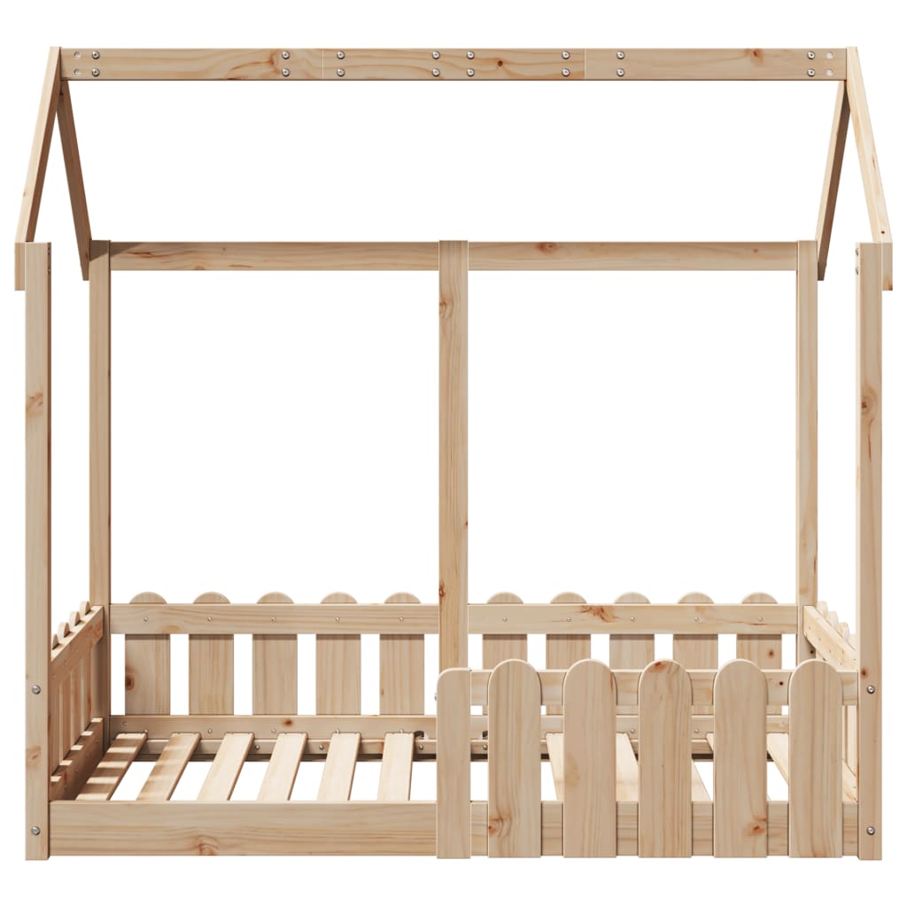 sengeramme til husseng 70x140 cm massivt fyrretræ