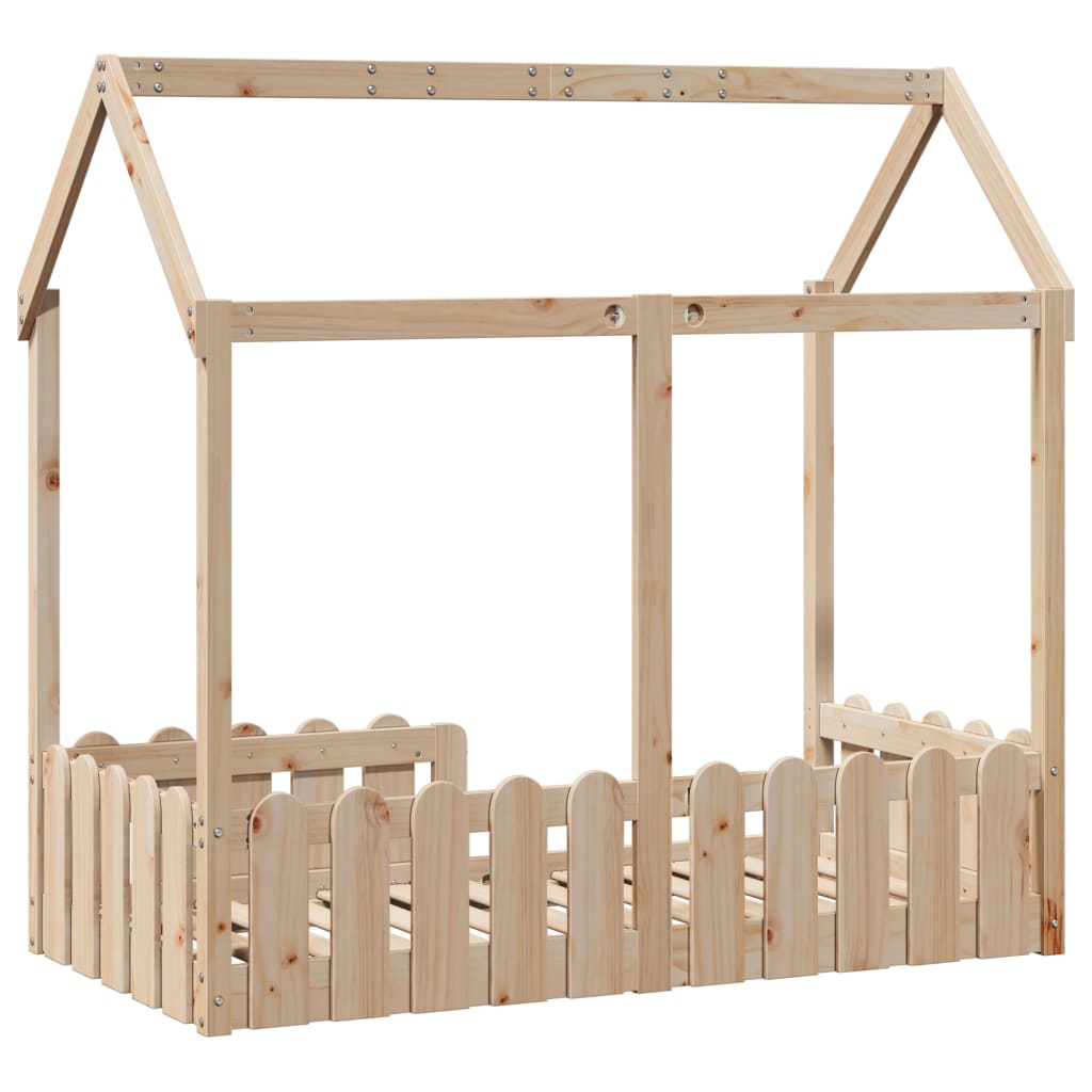 sengeramme til husseng 70x140 cm massivt fyrretræ