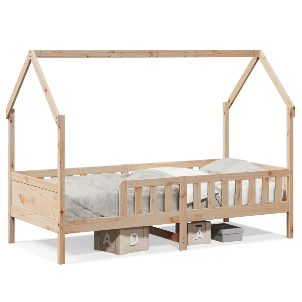 sengeramme til husseng 90x200 cm massivt fyrretræ