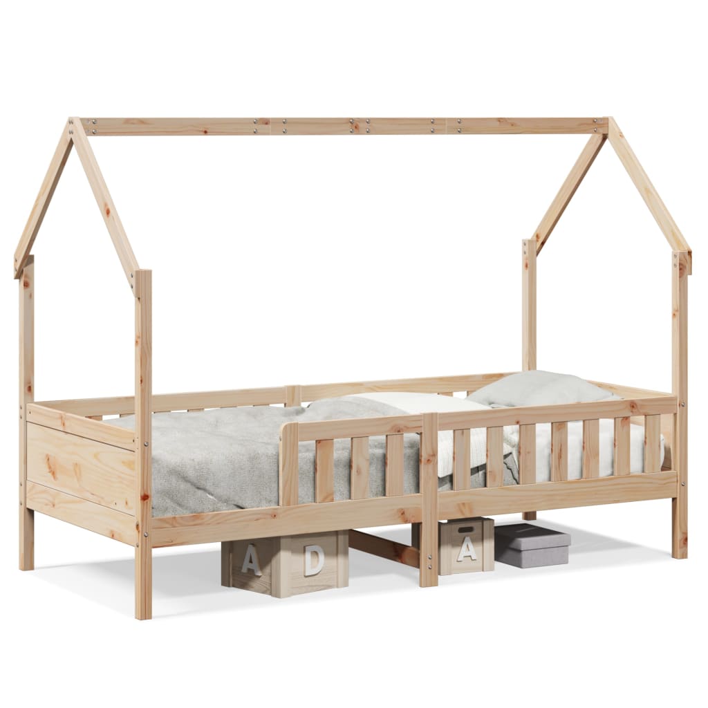 sengeramme til husseng 80x200 cm massivt fyrretræ