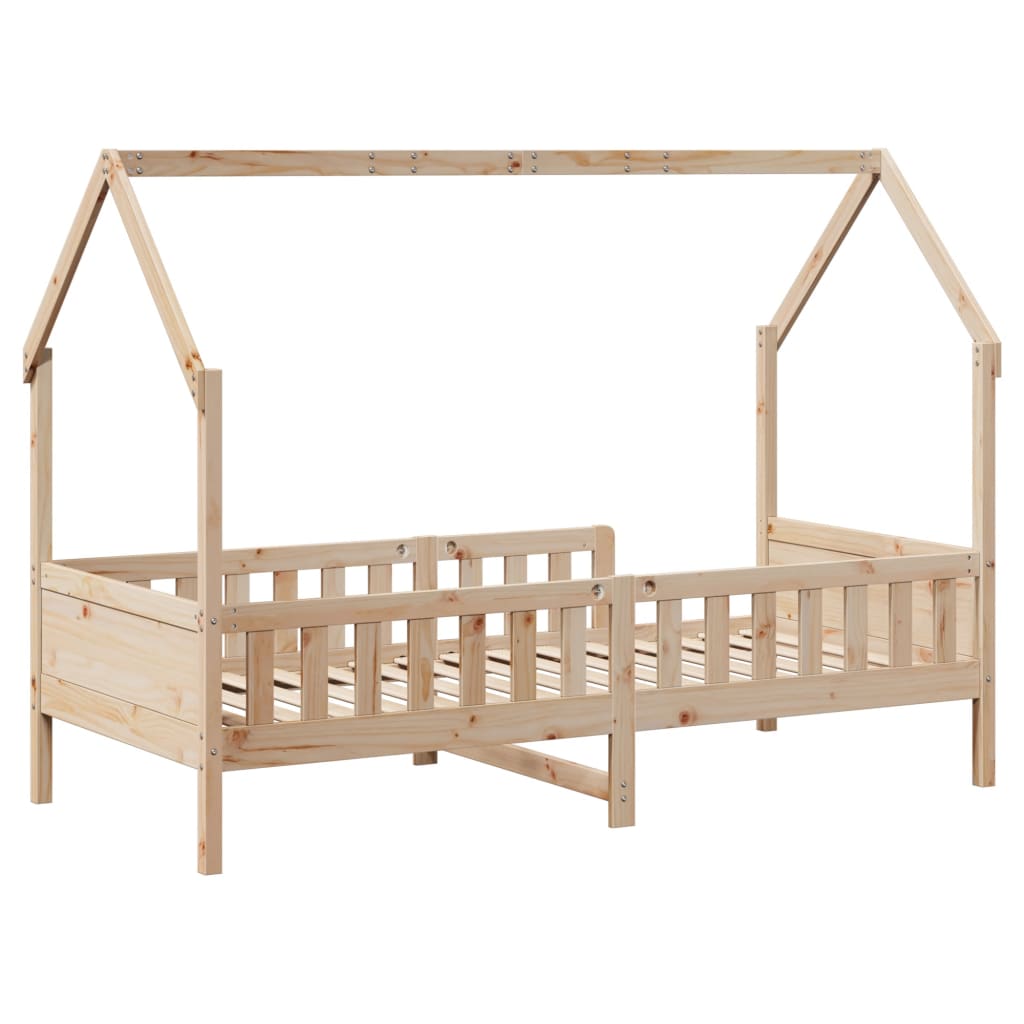 sengeramme til husseng 80x200 cm massivt fyrretræ