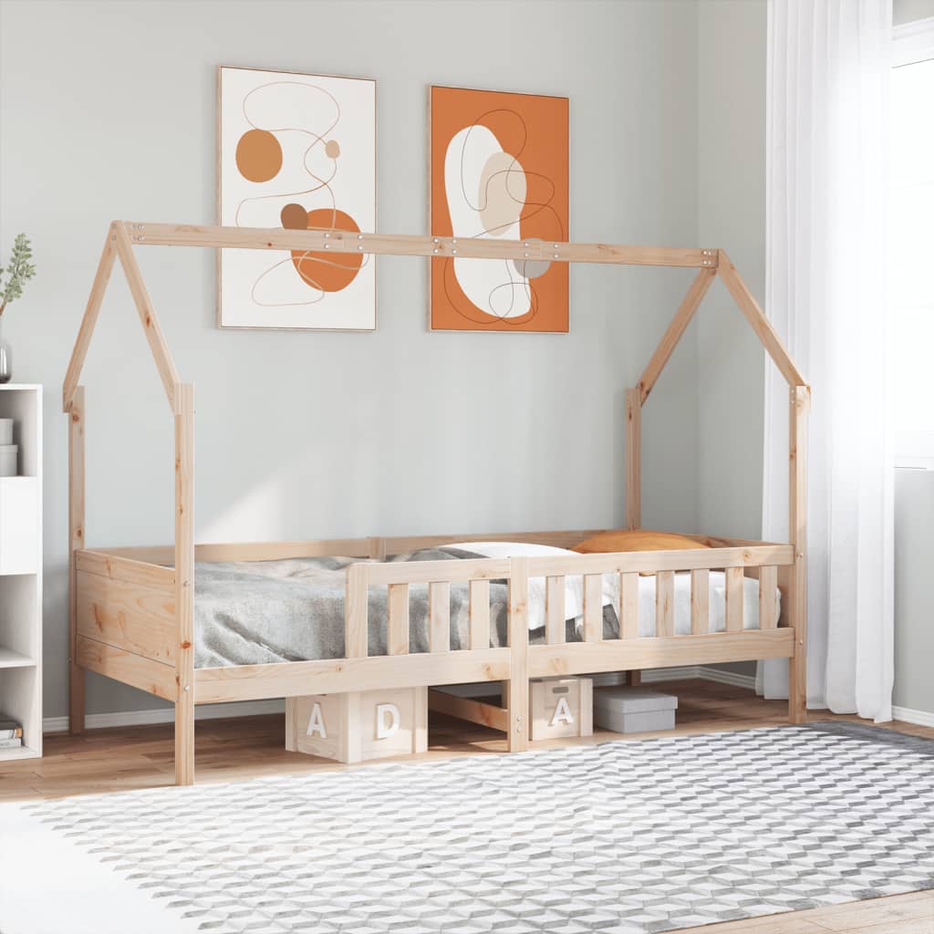 sengeramme til husseng 80x200 cm massivt fyrretræ