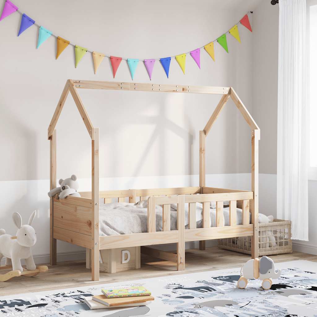 sengeramme til husseng 80x160 cm massivt fyrretræ