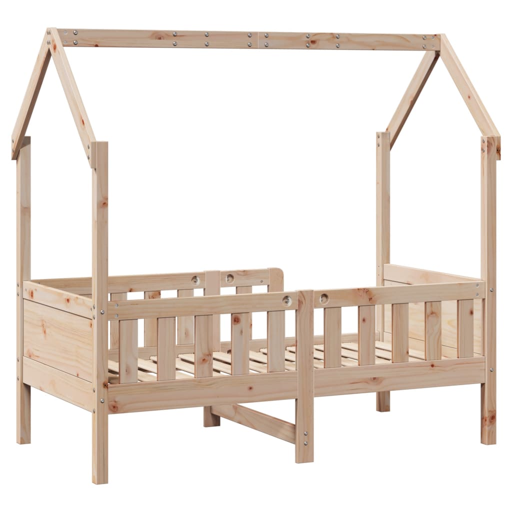 sengeramme til husseng 70x140 cm massivt fyrretræ